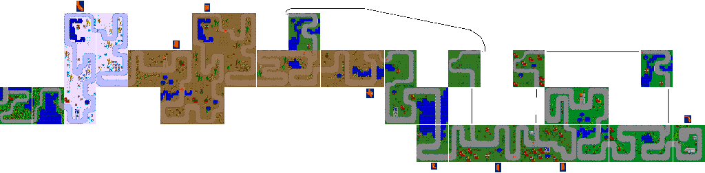Thumbnail for a map of Map for the Arcade game Stocker.