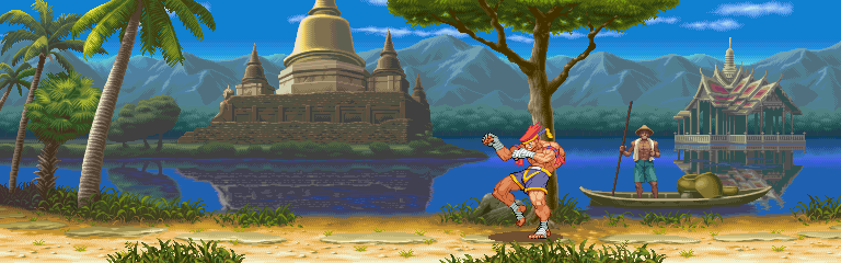 Thumbnail for a map of Thailand (Adon) for the Arcade game Street Fighter Alpha 2.