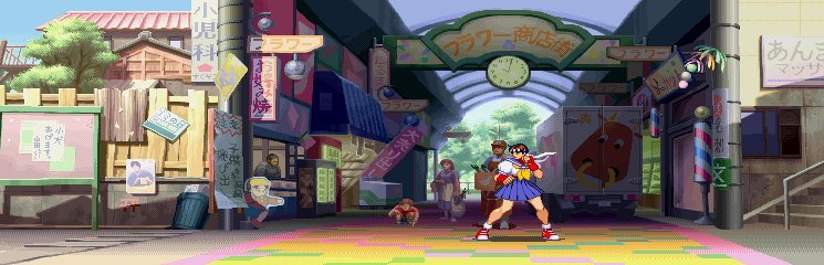 Thumbnail for a map of Japan (Sakura) for the Arcade game Street Fighter Alpha 3.
