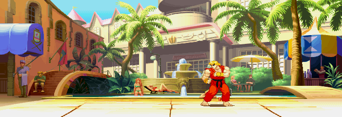 Thumbnail for a map of U.S.A. (Ken) for the Arcade game Street Fighter Alpha 3.