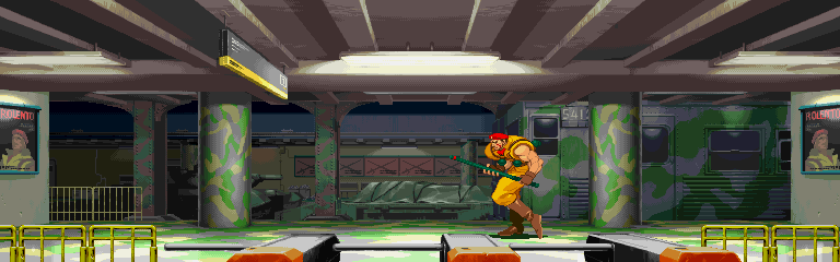 Thumbnail for a map of U.S.A. (Rolento) for the Arcade game Street Fighter Alpha 3.