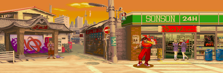 Thumbnail for a map of Japan (Guy) for the Arcade game Street Fighter Alpha: Warriors' Dreams.