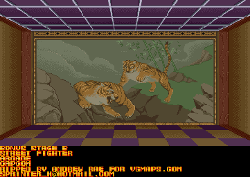 Thumbnail for a map of Bonus Stage B for the Arcade game Street Fighter.
