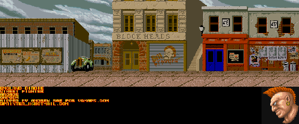 Thumbnail for a map of England Birdie for the Arcade game Street Fighter.