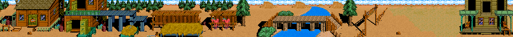 Thumbnail for a map of Stage 1 for the Arcade game Sunset Riders.