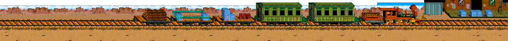 Thumbnail for a map of Stage 2 for the Arcade game Sunset Riders.