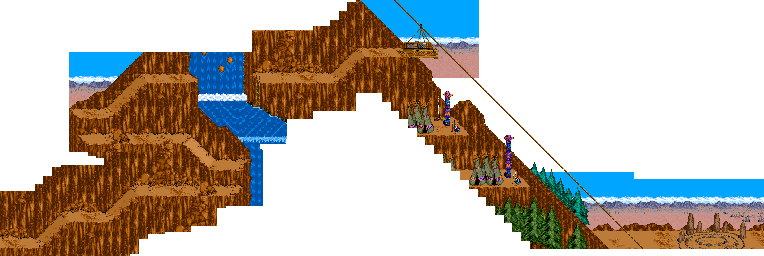 Thumbnail for a map of Stage 6 for the Arcade game Sunset Riders.