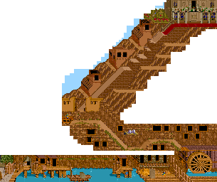 Thumbnail for a map of Stage 8 for the Arcade game Sunset Riders.