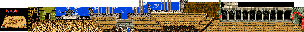 Thumbnail for a map of Round II for the Arcade game Tecmo Knight.