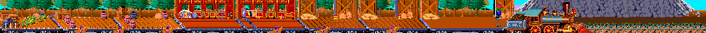 Thumbnail for a map of A.D. 1885: Bury My Shell At Wounded Knee for the Arcade game Teenage Mutant Ninja Turtles: Turtles In Time.