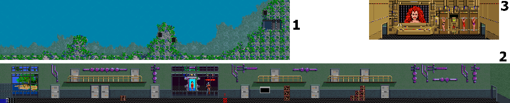 Thumbnail for a map of Mission 1 for the Arcade game ThunderJaws.