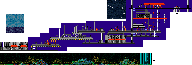 Thumbnail for a map of Mission 2 for the Arcade game ThunderJaws.