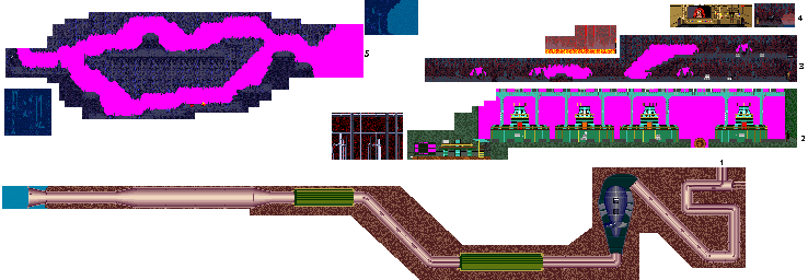 Thumbnail for a map of Mission 3 for the Arcade game ThunderJaws.