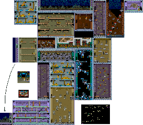 Thumbnail for a map of Stage 4 for the Arcade game Tiger Road.