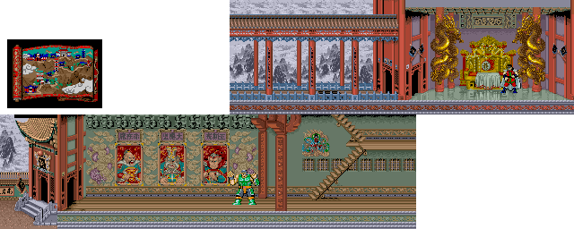 Thumbnail for a map of Stage 5 for the Arcade game Tiger Road.