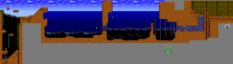 Thumbnail for a map of 2: Lake Neptune for the Arcade game Toki.
