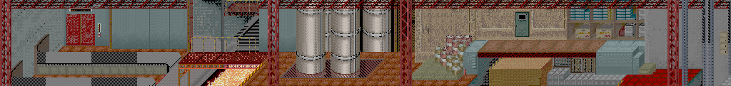 Thumbnail for a map of Stage 5 for the Arcade game Tough Turf.