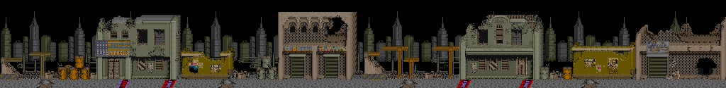 Thumbnail for a map of Stage 1 for the Arcade game Trojan.