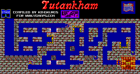 Thumbnail for a map of Stage 01 for the Arcade game Tutankham.