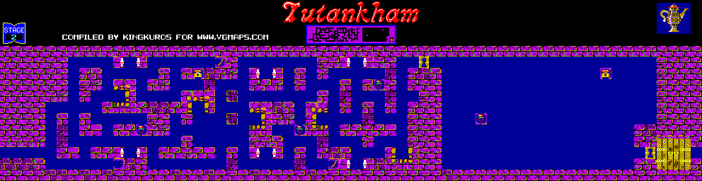 Thumbnail for a map of Stage 02 for the Arcade game Tutankham.