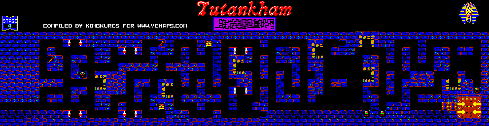 Thumbnail for a map of Stage 04 for the Arcade game Tutankham.