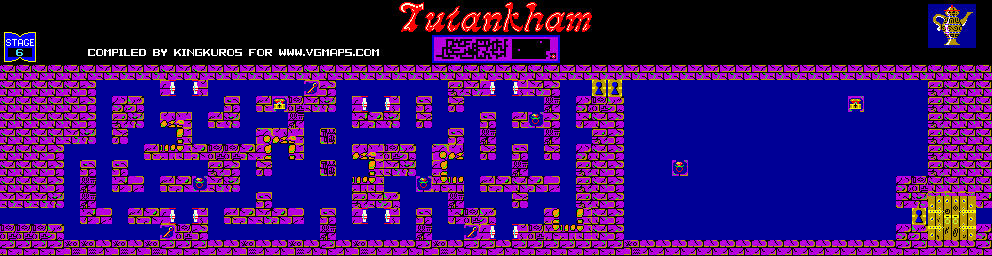 Thumbnail for a map of Stage 06 for the Arcade game Tutankham.