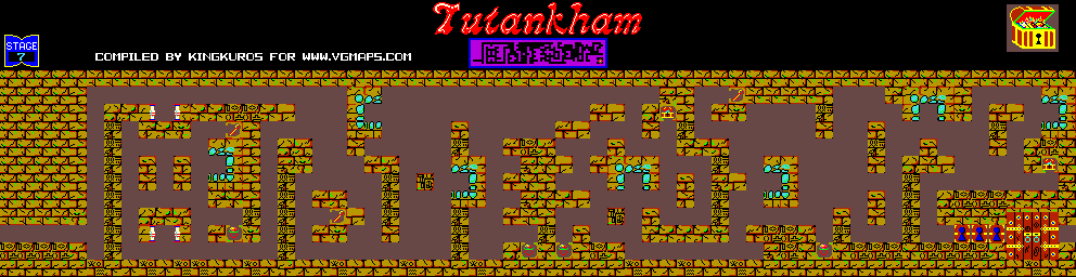 Thumbnail for a map of Stage 07 for the Arcade game Tutankham.