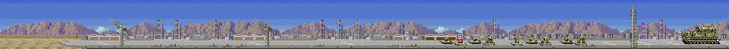 Thumbnail for a map of Mission 1 for the Arcade game U.N. Squadron.