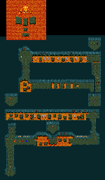 Thumbnail for a map of Stage 3: Magma Cave for the Arcade game Valkyrie no Densetsu.