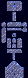 Thumbnail for a map of Stage 6: Ice Cave for the Arcade game Valkyrie no Densetsu.