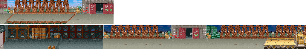 Thumbnail for a map of Stage 1 for the Arcade game Vendetta.
