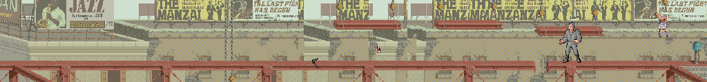 Thumbnail for a map of Stage 5 for the Arcade game Vigilante.