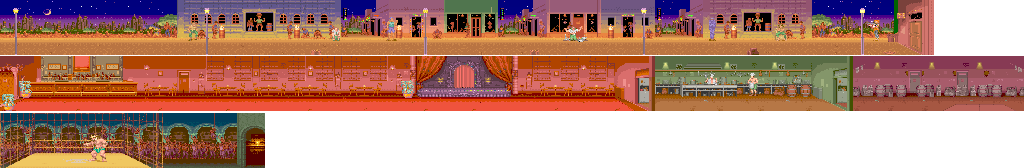 Thumbnail for a map of Stage 3: Down Town for the Arcade game Violent Storm.
