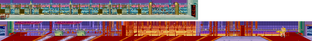 Thumbnail for a map of Stage 4: Industrial Area for the Arcade game Violent Storm.