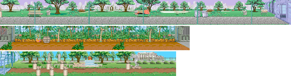 Thumbnail for a map of Stage 5: Park for the Arcade game Violent Storm.