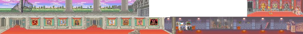 Thumbnail for a map of Stage 7: Museum / Last Duel for the Arcade game Violent Storm.