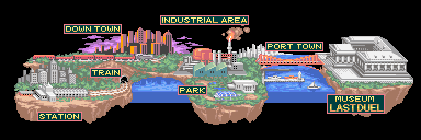 Thumbnail for a map of World (In-Game Map) for the Arcade game Violent Storm.