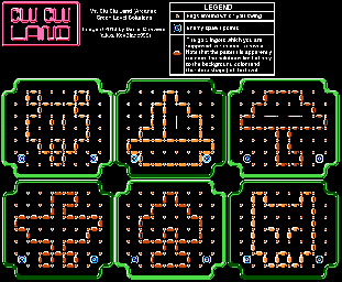 Thumbnail for a map of Green Levels for the Arcade game Vs. Clu Clu Land.