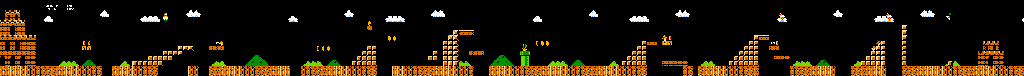 Thumbnail for a map of World 6 6-1 for the Arcade game Vs. Super Mario Bros..