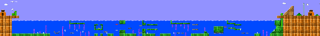 Thumbnail for a map of World 7 7-2 for the Arcade game Vs. Super Mario Bros..