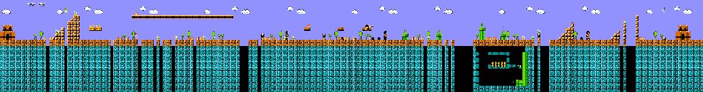 Thumbnail for a map of World 8 8-2 for the Arcade game Vs. Super Mario Bros..