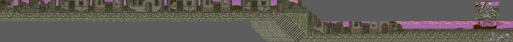 Thumbnail for a map of Harbor Village Of Peslo for the Arcade game Warrior Blade: Rastan Saga Episode III.