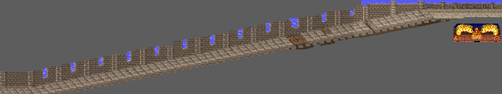 Thumbnail for a map of Mahadidekaradi Spiral Tower for the Arcade game Warrior Blade: Rastan Saga Episode III.