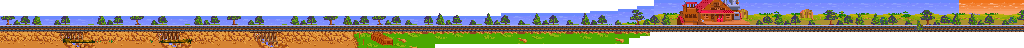 Thumbnail for a map of Stage 6 for the Arcade game Wild West: C.O.W.-Boys Of Moo Mesa.