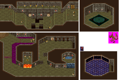 Thumbnail for a map of Stage 3 for the Arcade game Wizard Fire.
