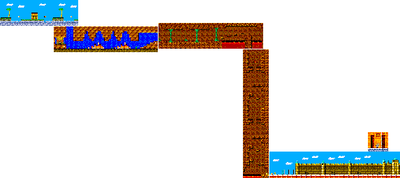 Thumbnail for a map of Round 10 for the Arcade game Wonder Boy: Monster Land.
