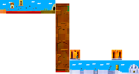 Thumbnail for a map of Round 8 for the Arcade game Wonder Boy: Monster Land.