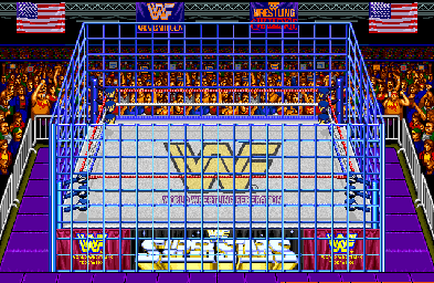 Thumbnail for a map of Cage (Animated) for the Arcade game WWF WrestleFest.