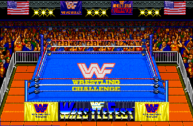 Thumbnail for a map of Challenge Ring (Animated) for the Arcade game WWF WrestleFest.