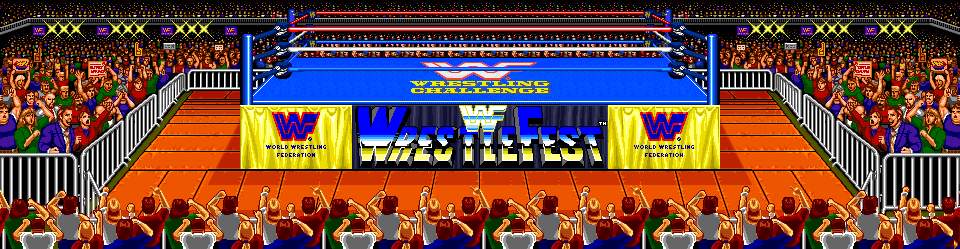 Thumbnail for a map of Challenge Ring (Animated) Challenge Ring (Outside) (Animated) for the Arcade game WWF WrestleFest.